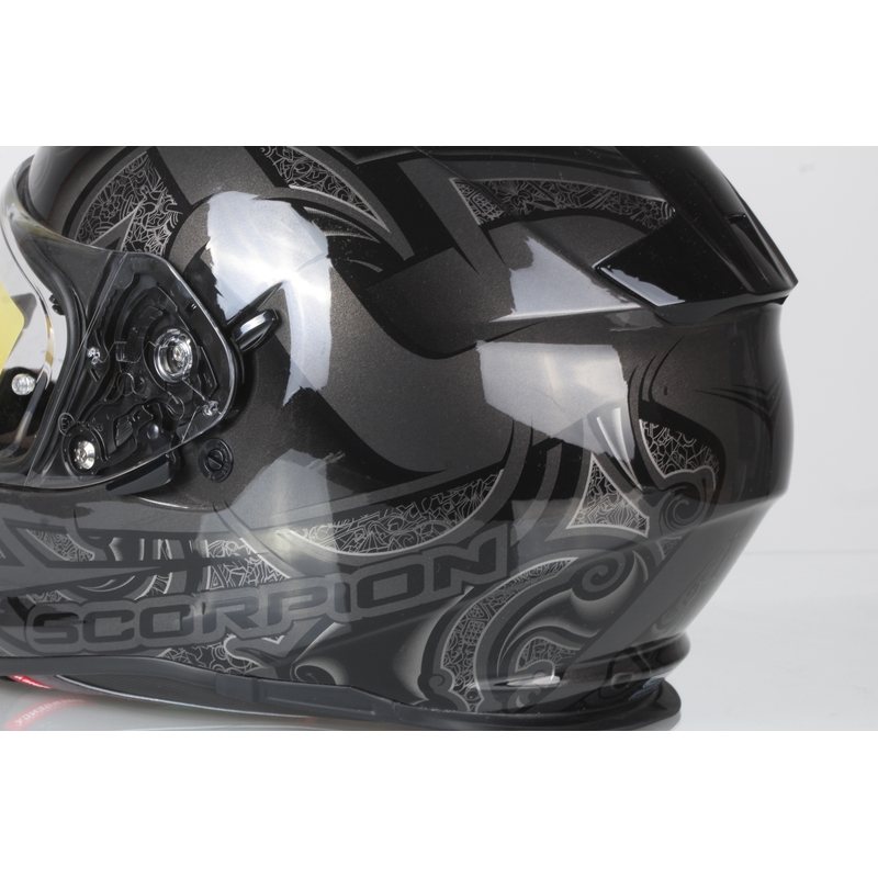 Moto integrální přilba Scorpion EXO-510 Air Arabesc černá výprodej
