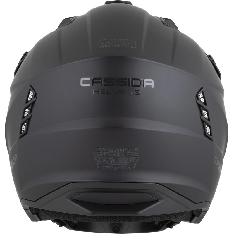 Модулна мотоциклетна каска Cassida Cross Country Dual, матово черна