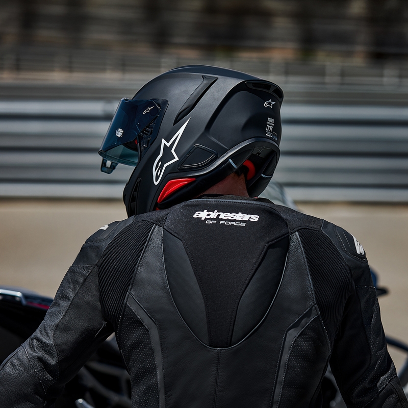 Alpinestars S-R7 Solid каска за мотоциклет с пълно лице, матово черно