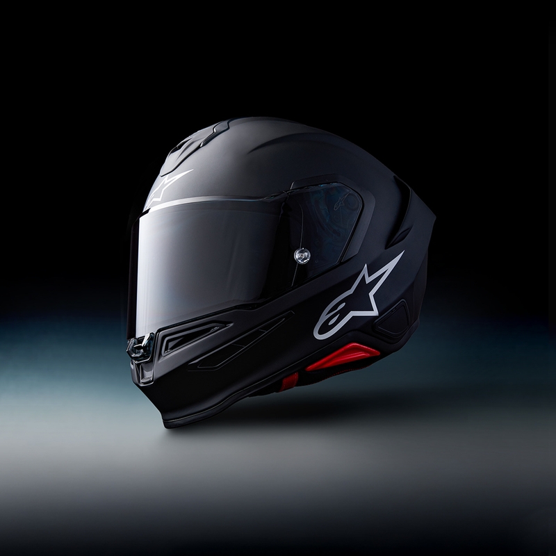 Alpinestars S-R7 Solid каска за мотоциклет с пълно лице, матово черно