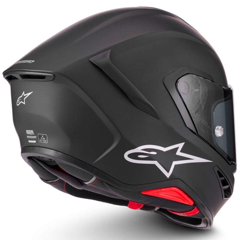 Alpinestars S-R7 Solid каска за мотоциклет с пълно лице, матово черно