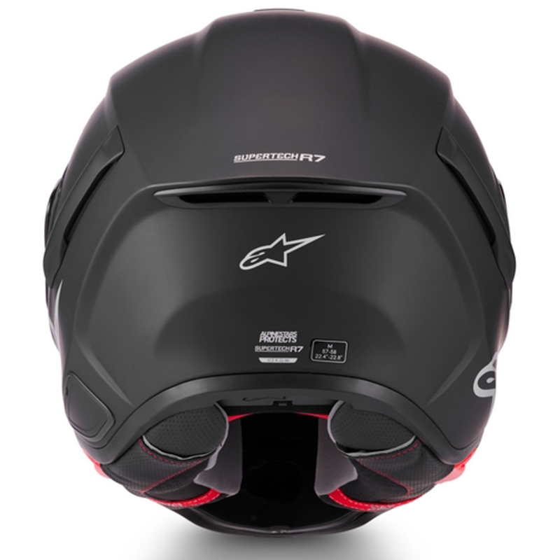 Alpinestars S-R7 Solid каска за мотоциклет с пълно лице, матово черно
