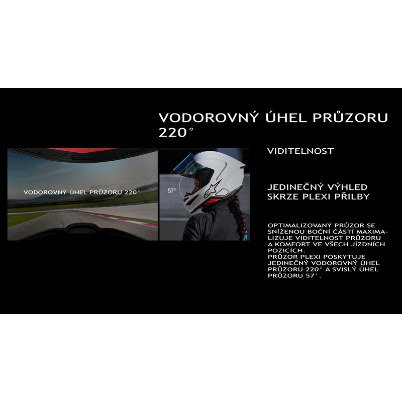 Alpinestars S-R7 Solid, мотоциклетна каска с пълно лице, черна