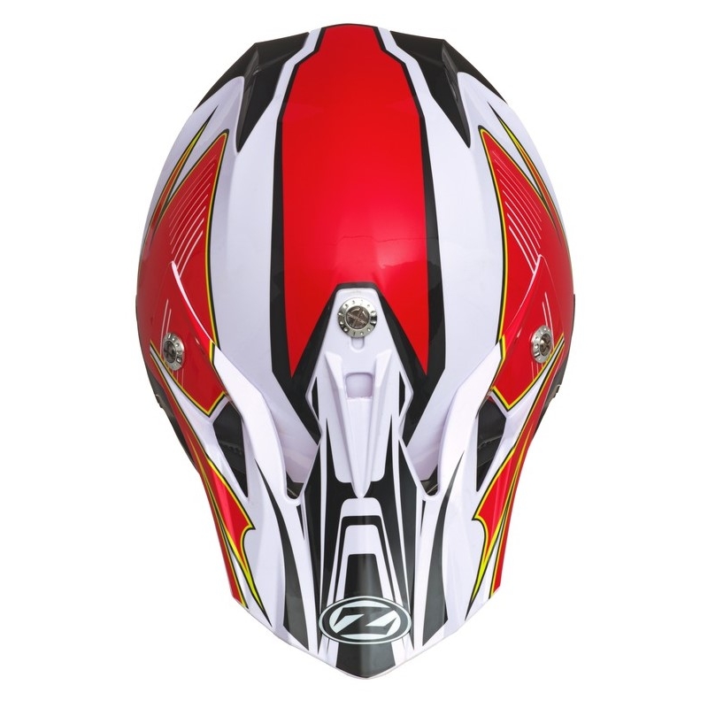 Motokrosová přilba ZED X1.9 bílo-černo-červeno-žlutá