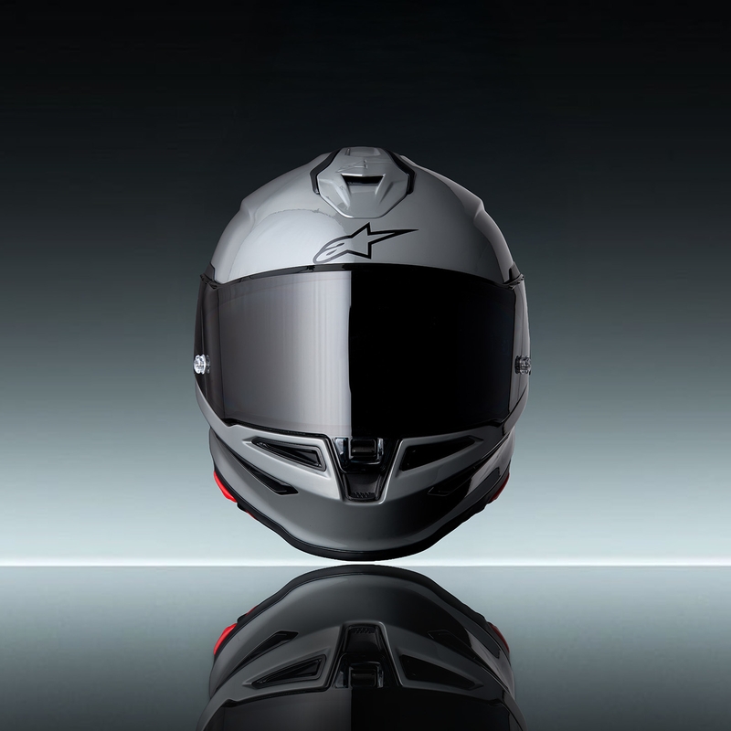 Alpinestars S-R7 Solid, мотоциклетна каска за цял нос, сива
