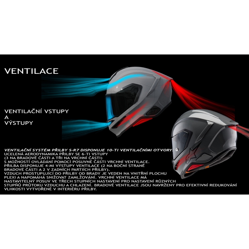 Alpinestars S-R7 Solid, пълнолицева мотоциклетна каска, бяла