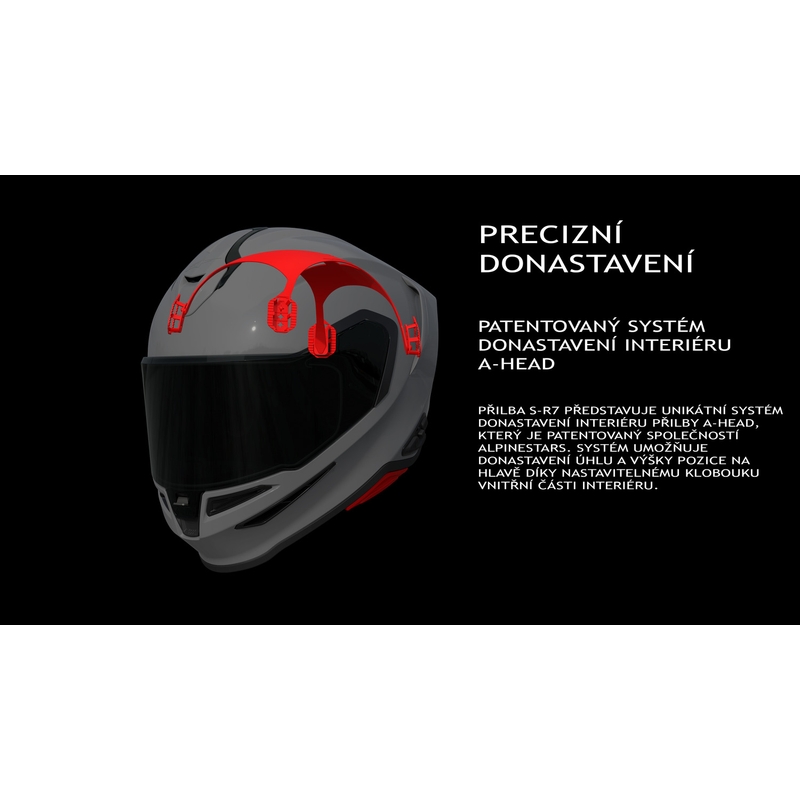 Alpinestars S-R7 Solid, пълнолицева мотоциклетна каска, бяла