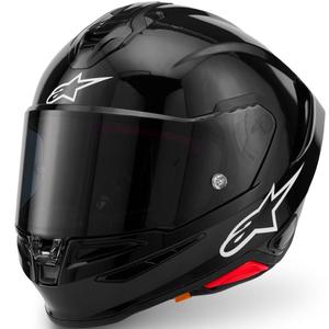 Alpinestars S-R7 Solid, мотоциклетна каска с пълно лице, черна