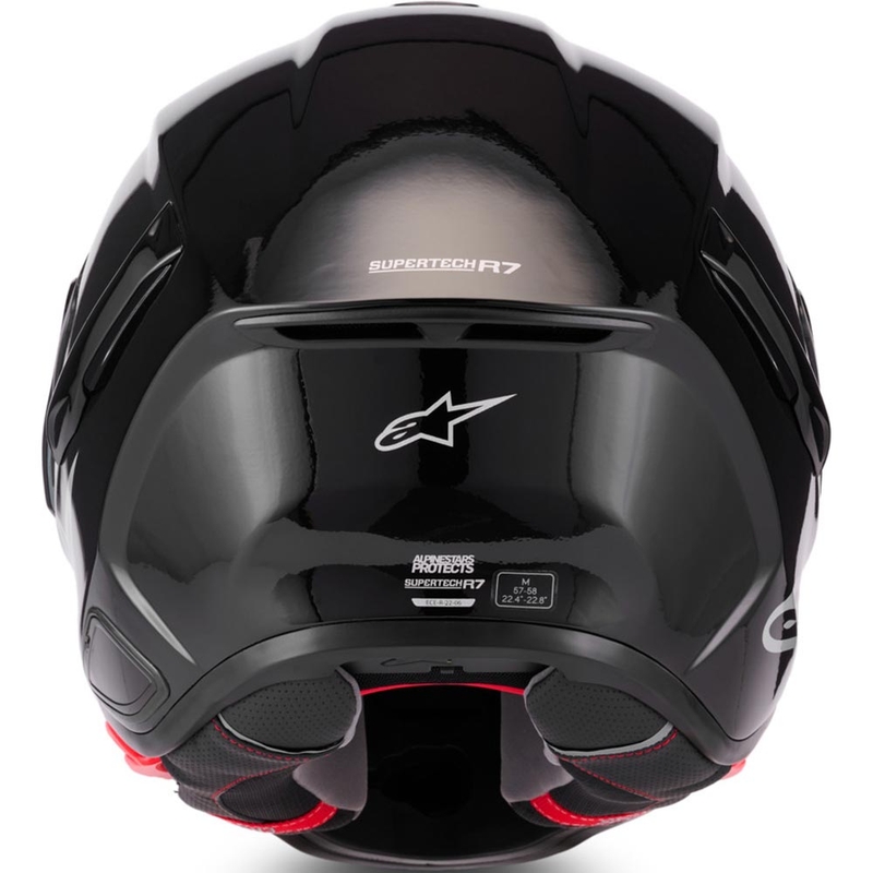 Alpinestars S-R7 Solid, мотоциклетна каска с пълно лице, черна