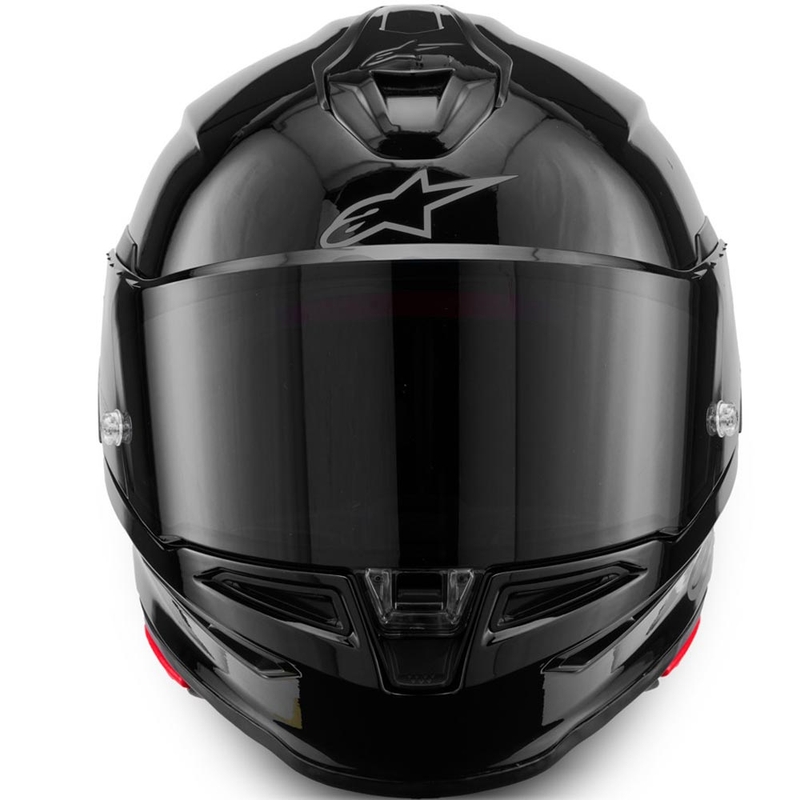 Alpinestars S-R7 Solid, мотоциклетна каска с пълно лице, черна