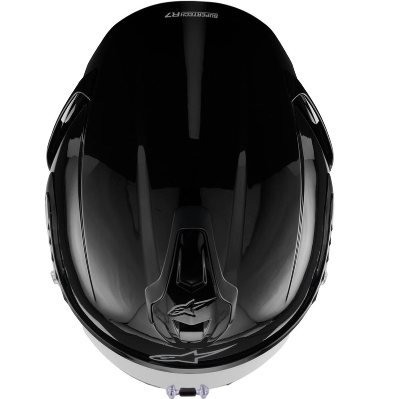 Alpinestars S-R7 Solid, мотоциклетна каска с пълно лице, черна