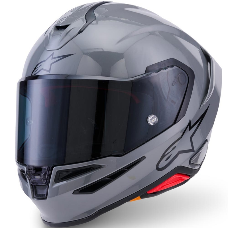 Alpinestars S-R7 Solid, мотоциклетна каска за цял нос, сива