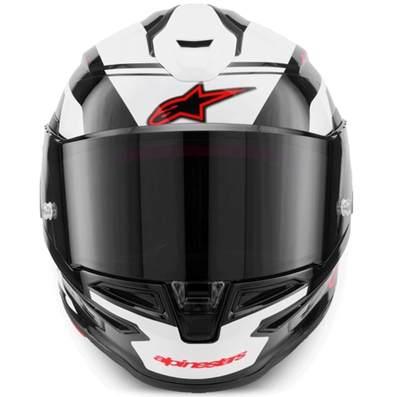 Alpinestars S-R7 A-Core каска за мотоциклет с пълно лице, черно-бяло-червено