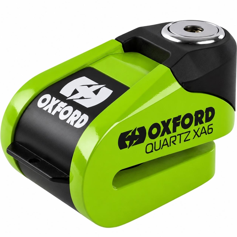 Заключване за дискова спирачка Oxford Quartz Alarm XA6 - лимитирана серия, зелено
