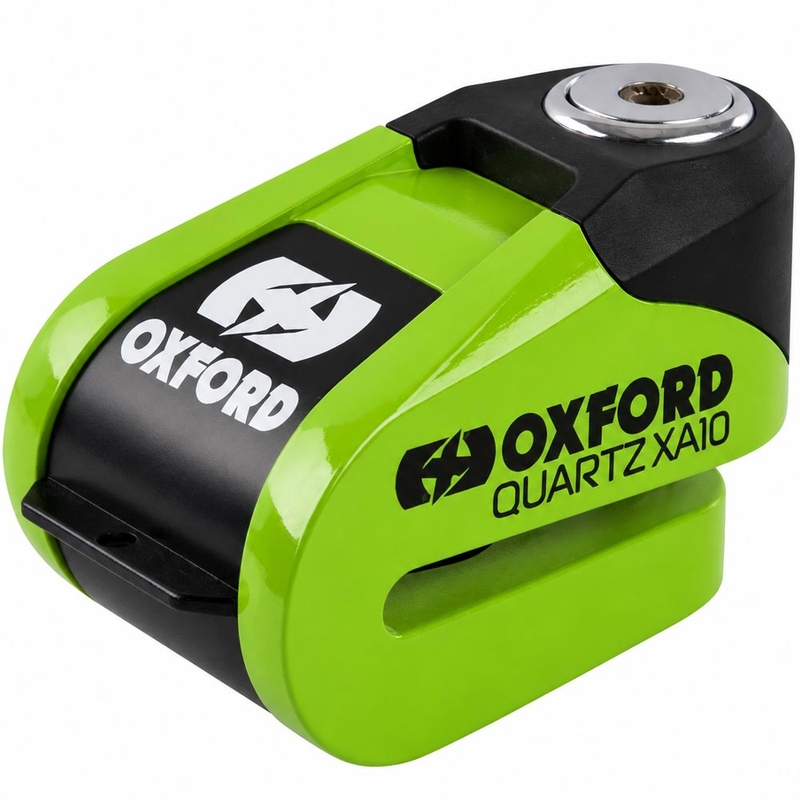 Заключване за дискова спирачка Oxford Quartz Alarm XA10 - лимитирана серия, зелено