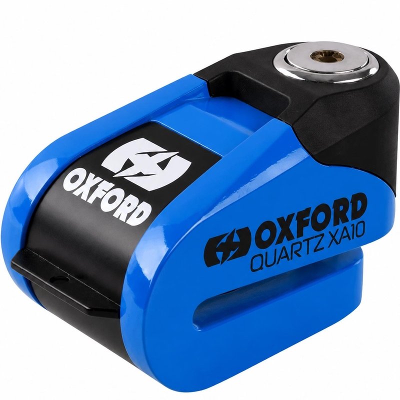 Заключване за дискова спирачка Oxford Quartz Alarm XA10 - лимитирана серия, синя