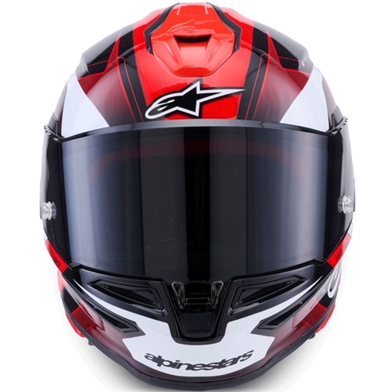 Alpinestars S-R7 Kinetis каска за мотоциклет с пълно лице, черно-червено-бяла