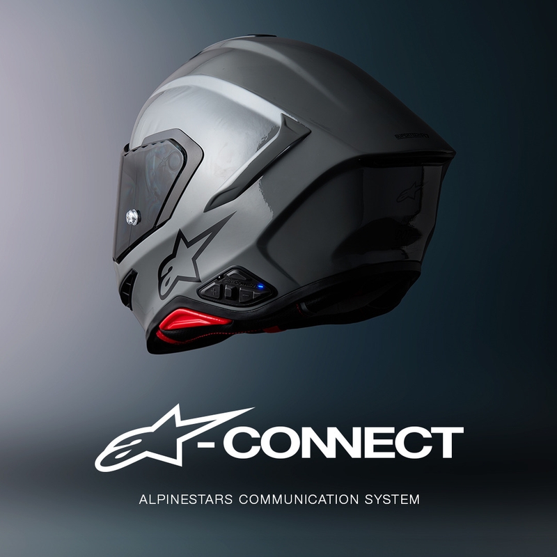 Bluetooth домофон за мотоциклети Alpinestars A-CONNECT система, черен