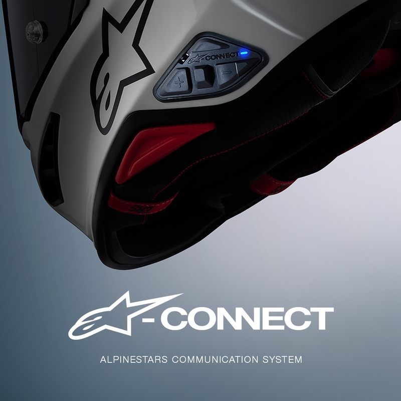 Bluetooth домофон за мотоциклети Alpinestars A-CONNECT система, черен