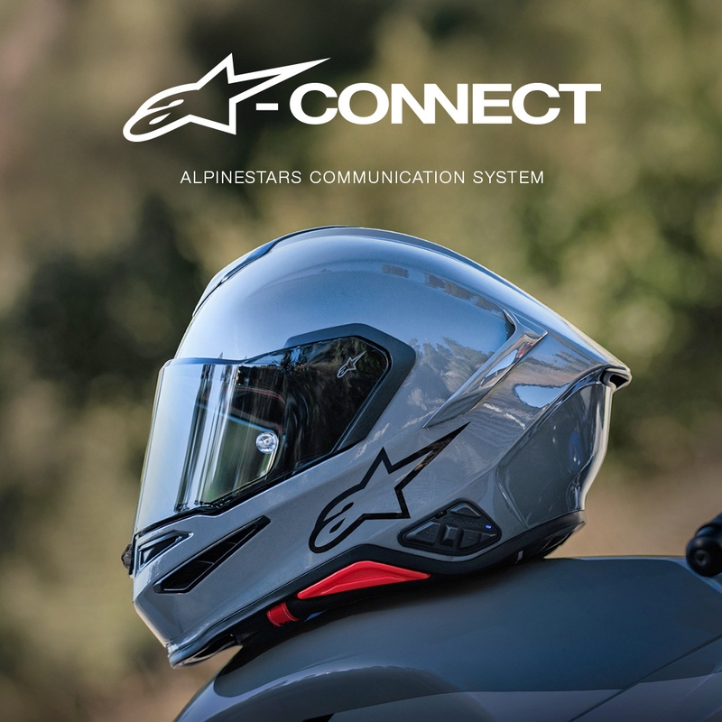 Bluetooth домофон за мотоциклети Alpinestars A-CONNECT система, черен