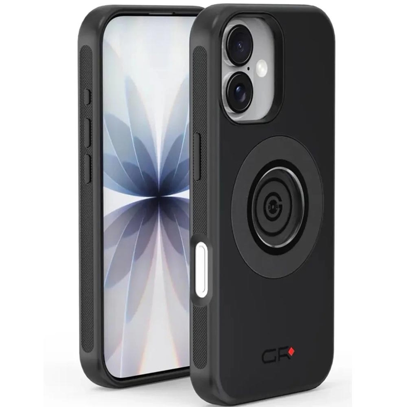 Бързо освобождаващ се калъф за телефон Apple iPhone 16 Plus GRxplore черен