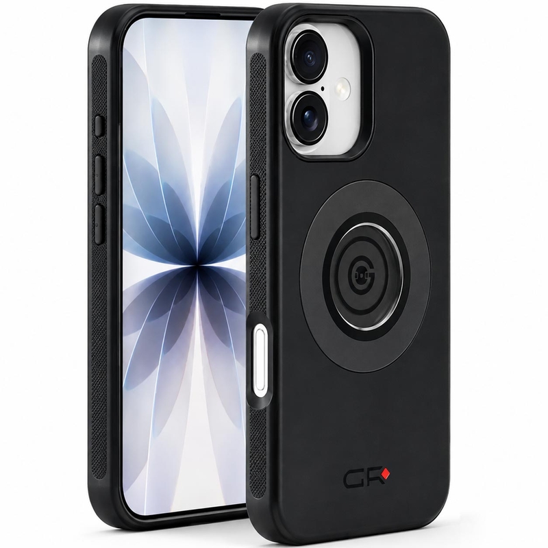Бързо освобождаващ се калъф за телефон Apple iPhone 17 GRxplore черен