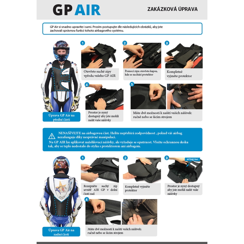 HELITE GP Air 2 жилетка с въздушна възглавница черно и бяло