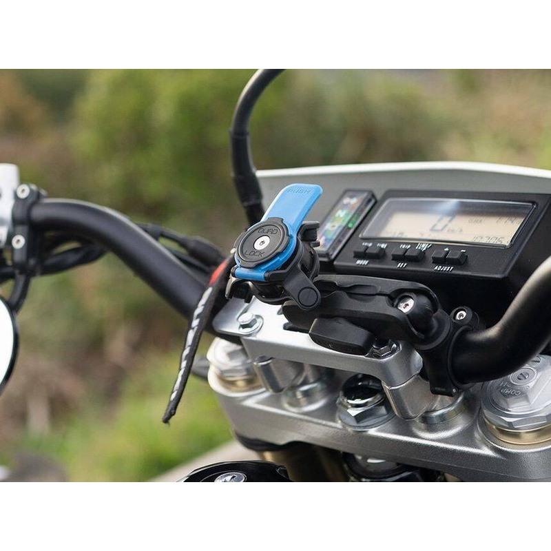 Quad Lock® 360 държач за телефон с лост за освобождаване, синьо-черен