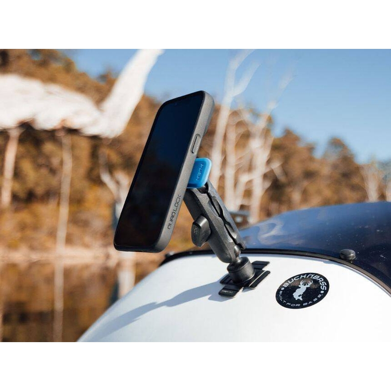 Quad Lock® 360 държач за телефон с лост за освобождаване, синьо-черен