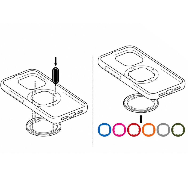 Quad Lock® MAG 2 пръстен сив
