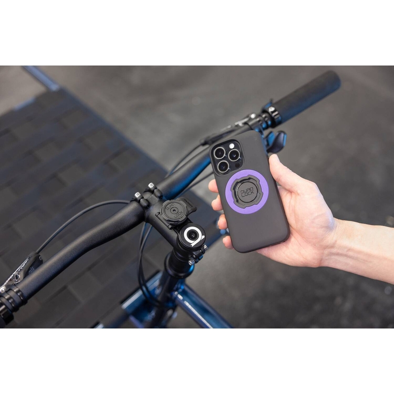 Монтаж на капачката на кормилото Quad Lock®, черен