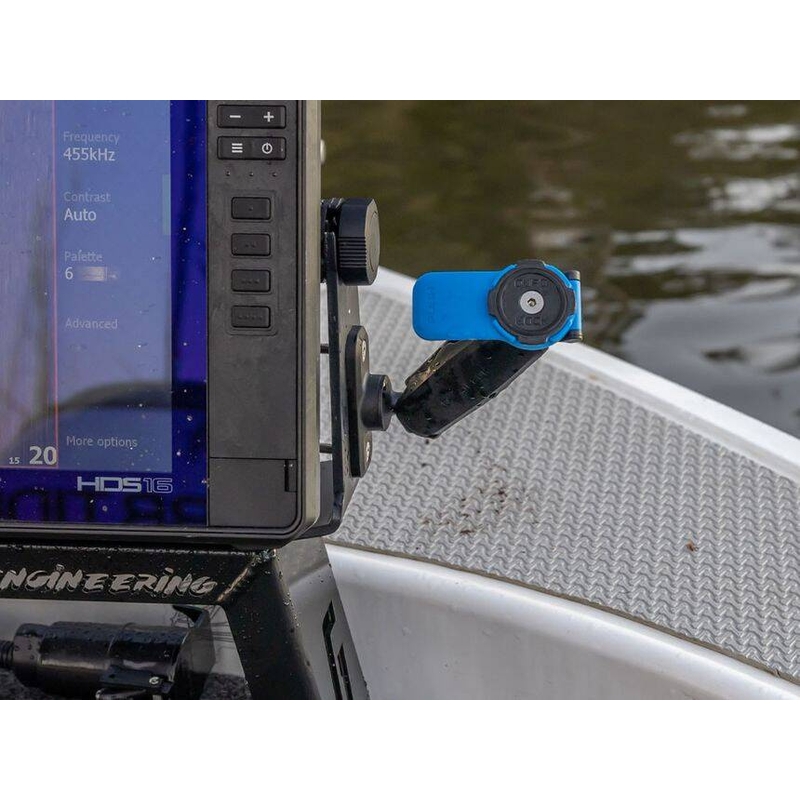 Quad Lock® 360 2-дупкова плоска правоъгълна основа, черна