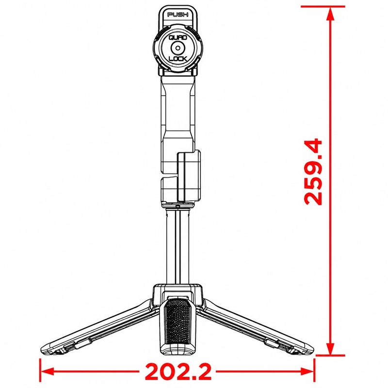 статив Quad Lock® черен