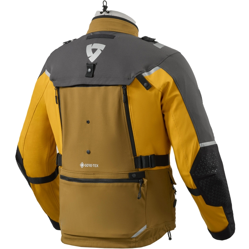 Мотоциклетно яке Revit Defender 4 GTX черно-жълто