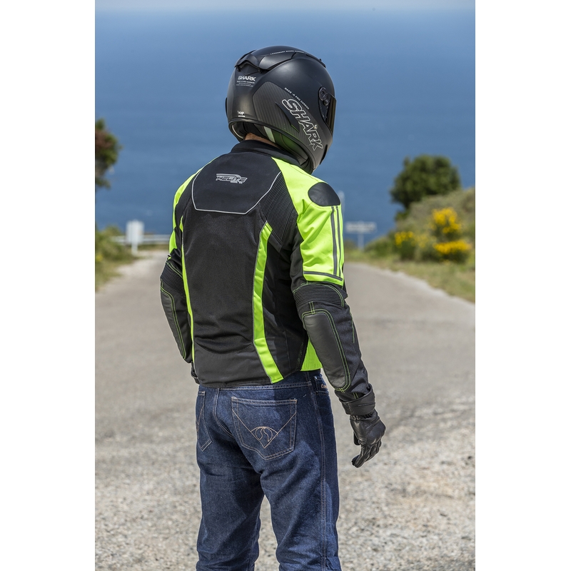 Яке с въздушна възглавница HELITE Vented black-fluo yellow