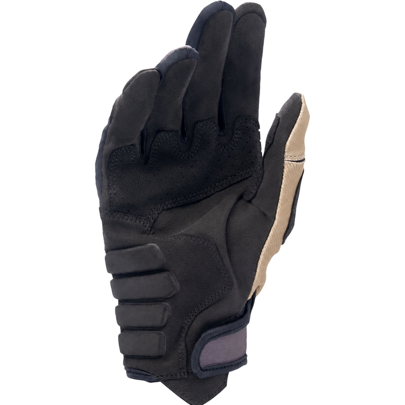 Alpinestars Techdura ръкавици за мотокрос черно-кафяво-флуо червено