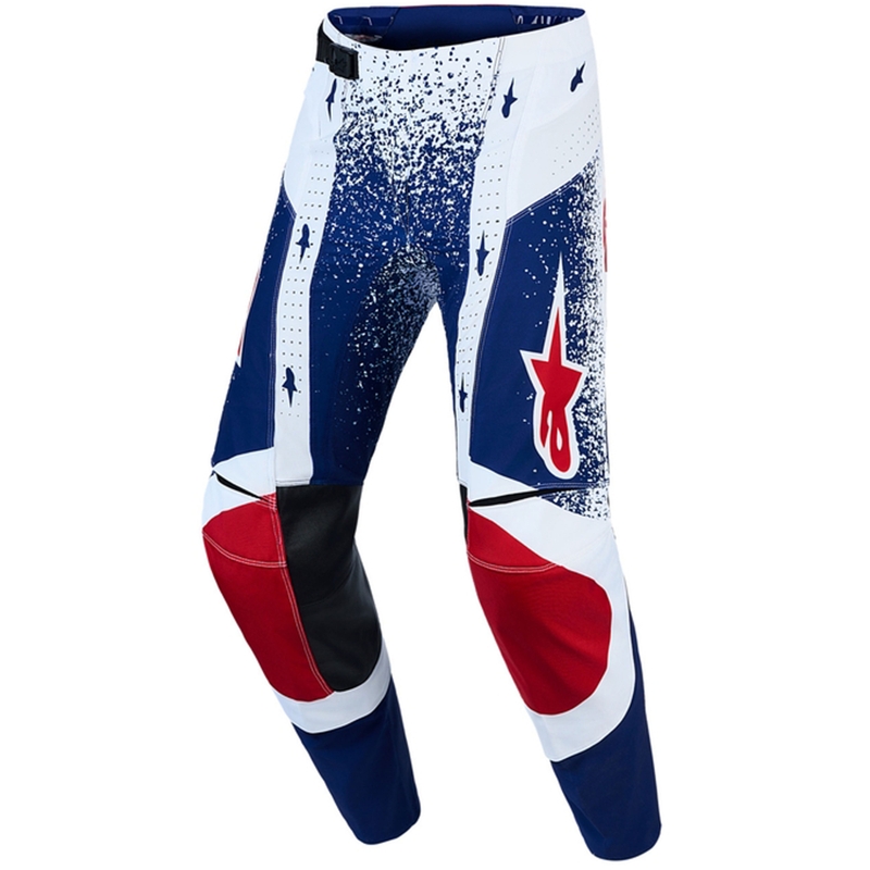 Мотокрос панталон Alpinestars Techstar Limited Edition Unity, червено-бяло-синьо