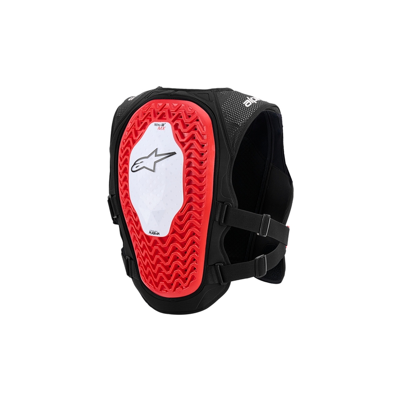 Жилетка Alpinestars TECH-AIR®MX Plasma с въздушна възглавница, бяло-черно-червена