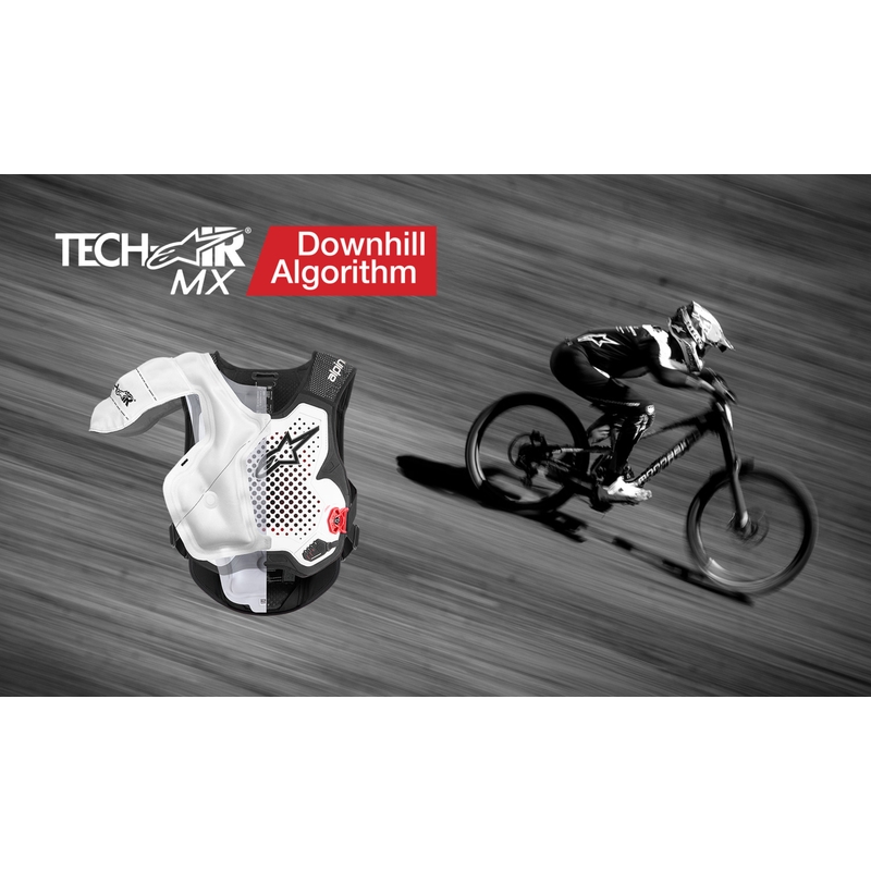 Жилетка Alpinestars TECH-AIR®MX Plasma с въздушна възглавница, бяло-черно-червена