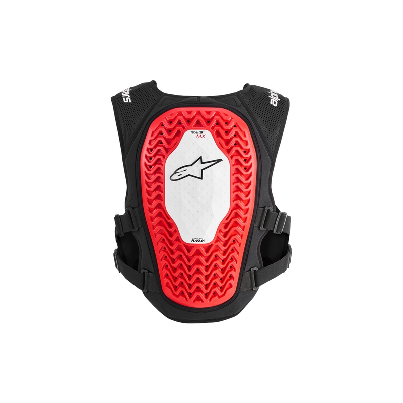 Жилетка Alpinestars TECH-AIR®MX Plasma с въздушна възглавница, бяло-черно-червена