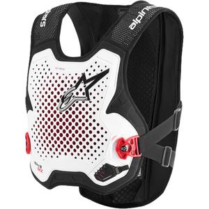 Жилетка Alpinestars TECH-AIR®MX Plasma с въздушна възглавница, бяло-черно-червена
