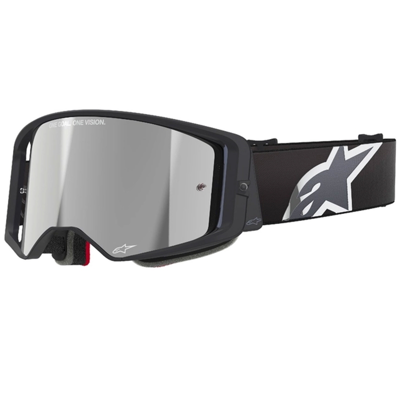 Alpinestars Supertech Corp Очила за мотокрос черни и сиви със сребърни лещи