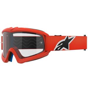 Alpinestars Vision Youth Corp детски очила за мотокрос оранжеви с прозрачни лещи