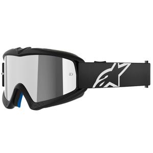 Alpinestars Vision Youth Corp детски очила за мотокрос черни с огледални сребърни лещи