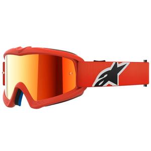 Alpinestars Vision Youth Corp детски очила за мотокрос оранжеви с огледални червени стъкла