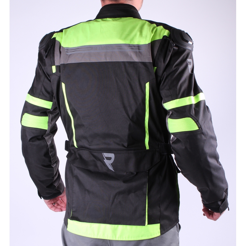 Bunda na motorku Street Racer Blow černo-fluo žlutá výprodej