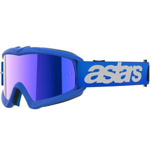 Alpinestars Vision Youth Blaze сини детски очила за мотокрос с огледални сини лещи