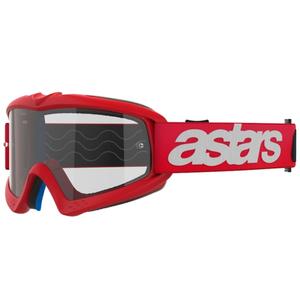 Alpinestars Vision Youth Blaze червени детски очила за мотокрос с прозрачни лещи