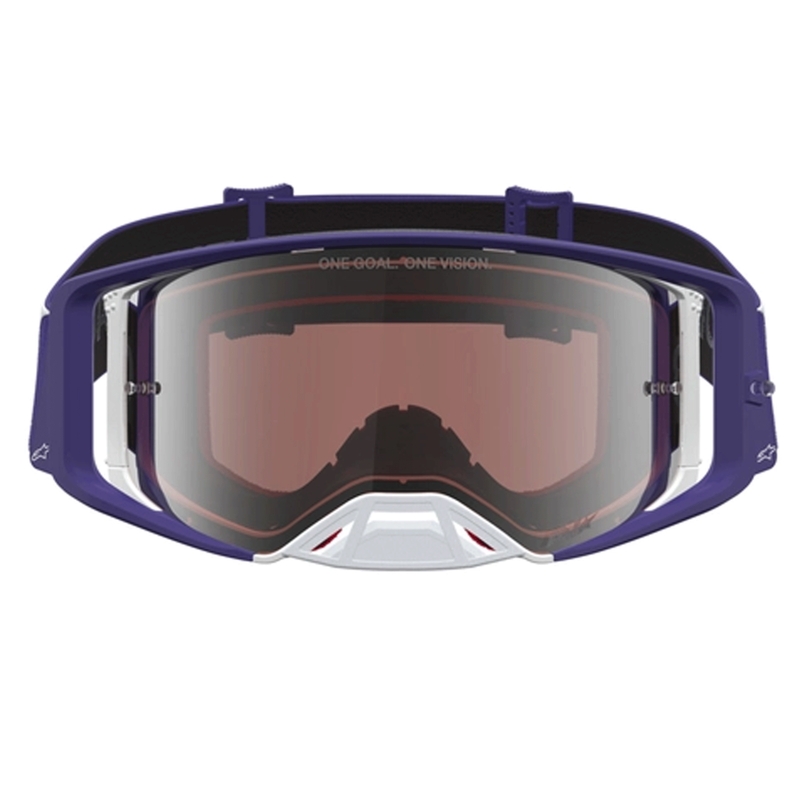 Мотокрос очила Alpinestars Supertech Atrox синьо-бели