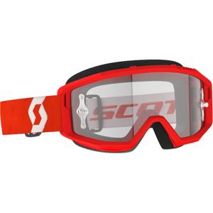 Очила за мотокрос SCOTT PRIMAL CLEAR червено и бяло